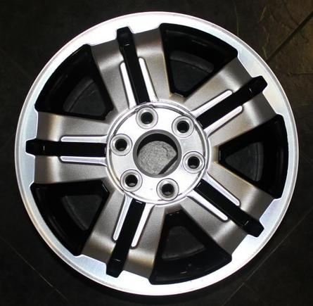 Painted wheel w/o center cap
