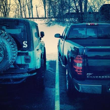 my jeep and my new truck
