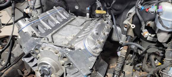 Corvette coolant crossover