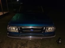 Acari headlights and turn signals and painted stock grill