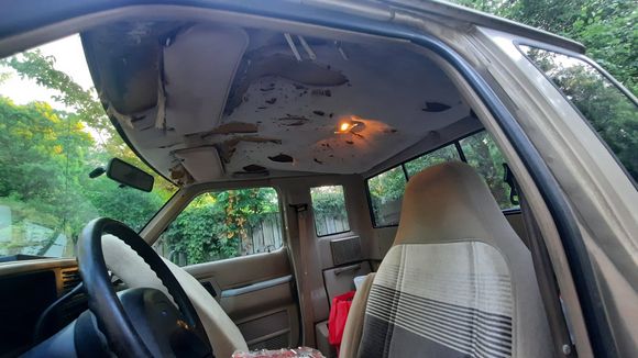 Toothpicks, thumb tacks, plastic fork prongs and straws.....thats what held this up.  Thats how it was when i got it and when i brought it home.