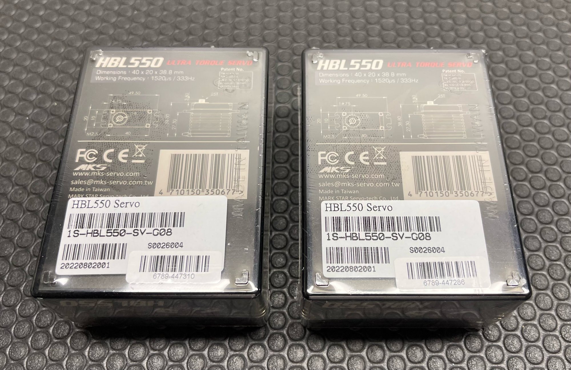 2 New MKS X5 HBL550 Brushless Metal Gear High Torque Digital HV Servos