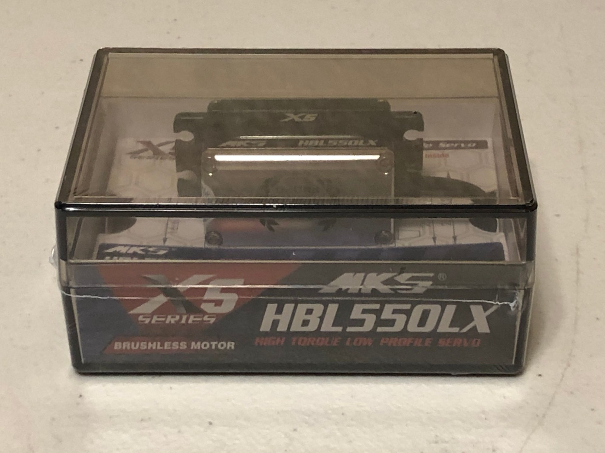 New Sealed MKS X5 HBL550LX Brushless Titanium Gear Low Profile Digital