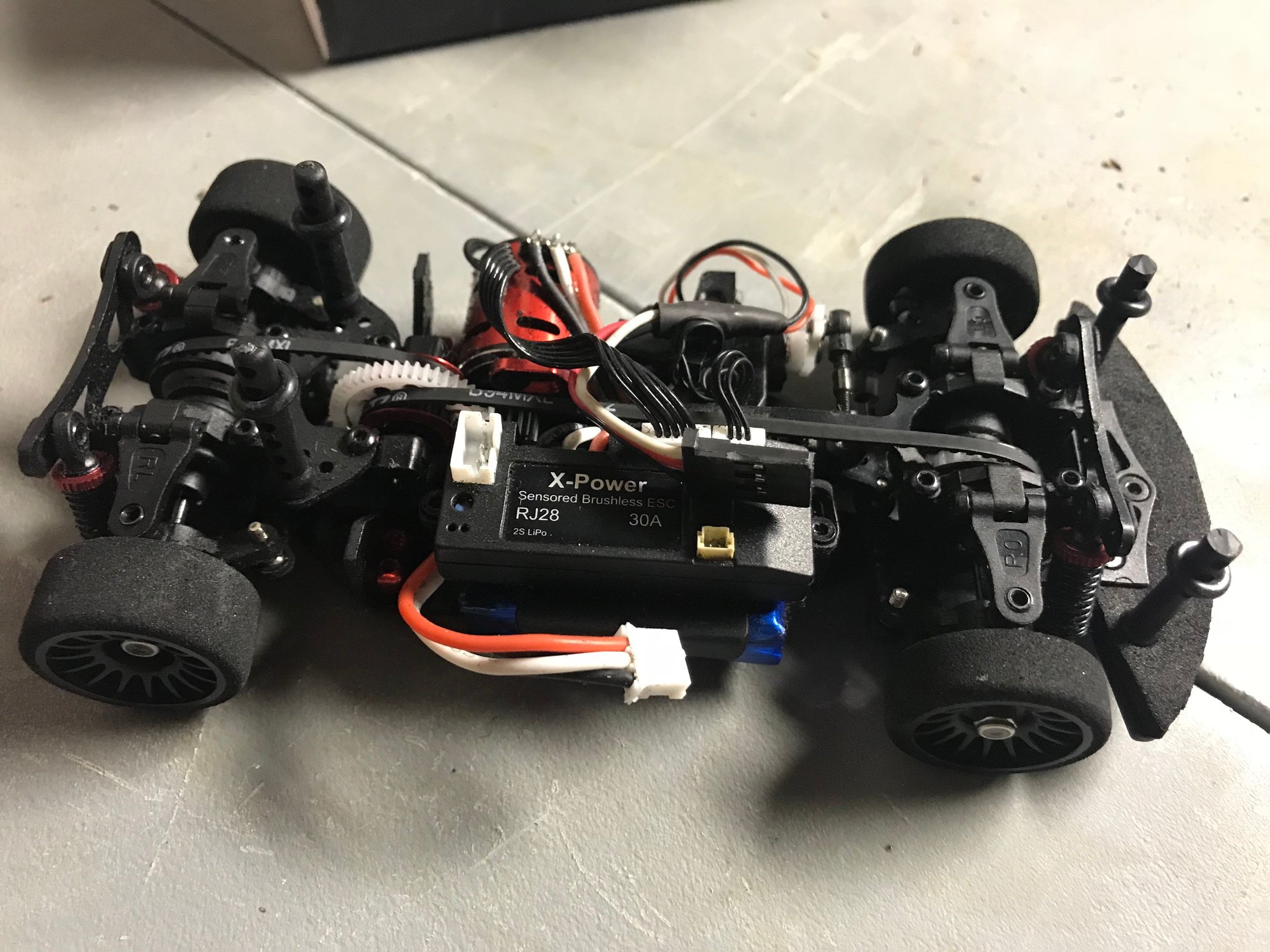 XPower 1/28 MIT with 5000kv Sensored Brushless Motor Like New R/C