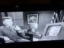 Video phone, 1964 version.       “6 days in May” Burt Lancaster and Kirk Douglas. Kirk actually changed the role he was supposed to play after convincing Lancaster to be in the movie. 