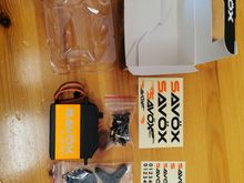 40kg upgraded steering servo - 50 quid for a branded one I thought was very good. 