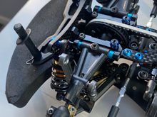 Flipping the arms allows you to use the brass weights in the deeper recess and also the x braces. Using 3x20 set screws and spacer and nut helps keep shims in place when changing.