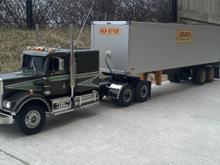my "movin on kenworth with my red river trailer