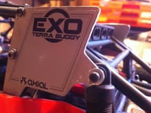EXO buggy number plate mod 003