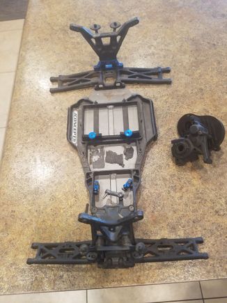 missing shocks turnbuckles waterfall brace hubs ect...