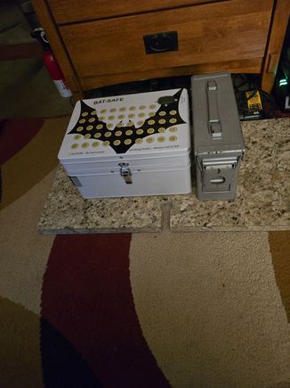I use a Bat Safe and a real ammo can on granite. 