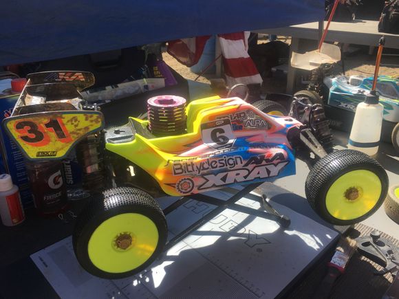 Pic from last day I ran the car,  chassis swap to 19’ was done before this race RCGP at thunder alley