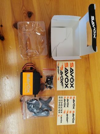 40kg upgraded steering servo - 50 quid for a branded one I thought was very good. 