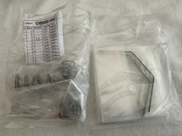 Core RC medium spring set and Sway bar kit