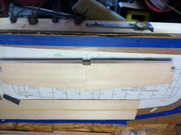 182 Cessna build in progress rear stab skinned.