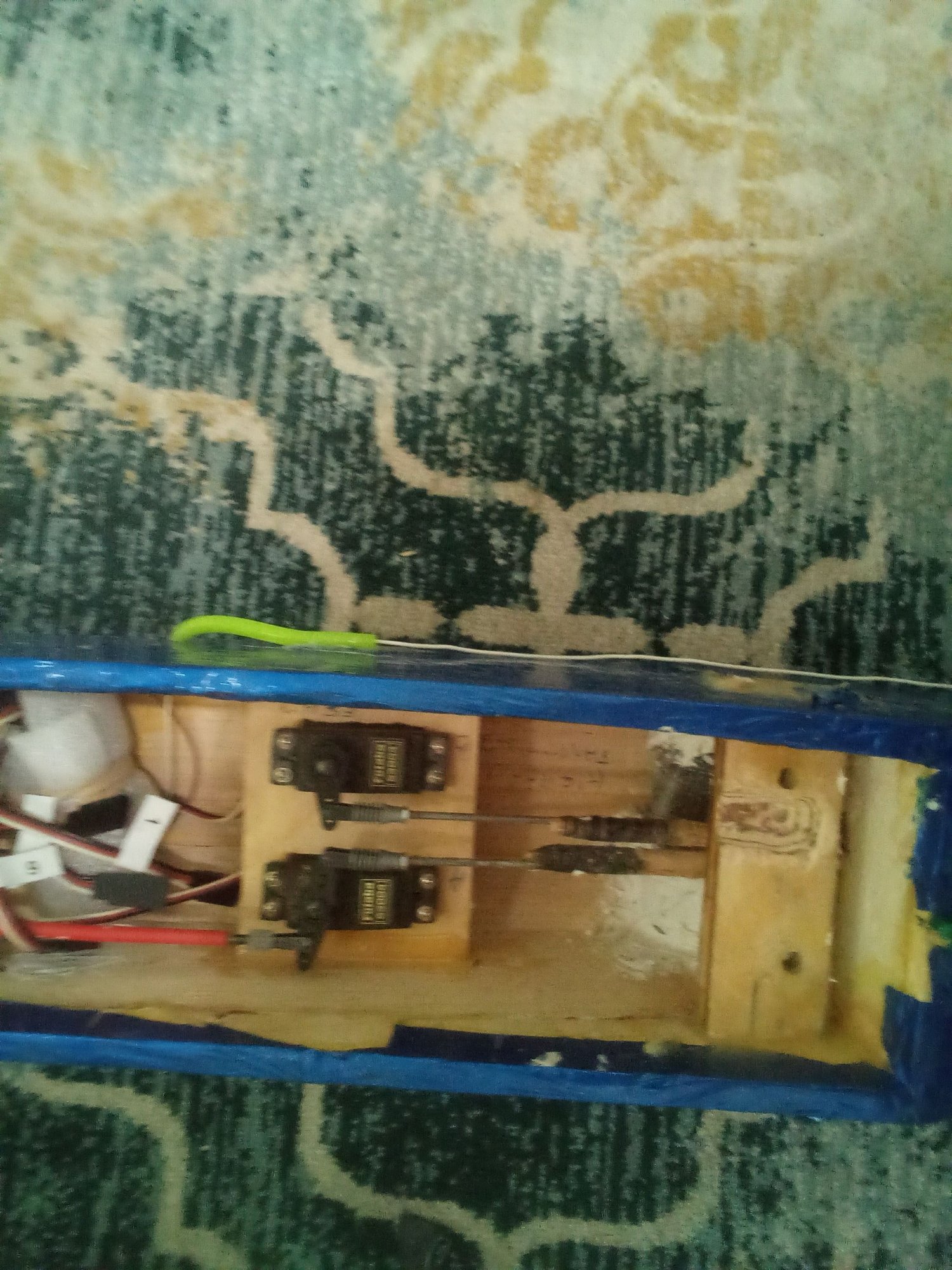 Inside fuselage, top view...