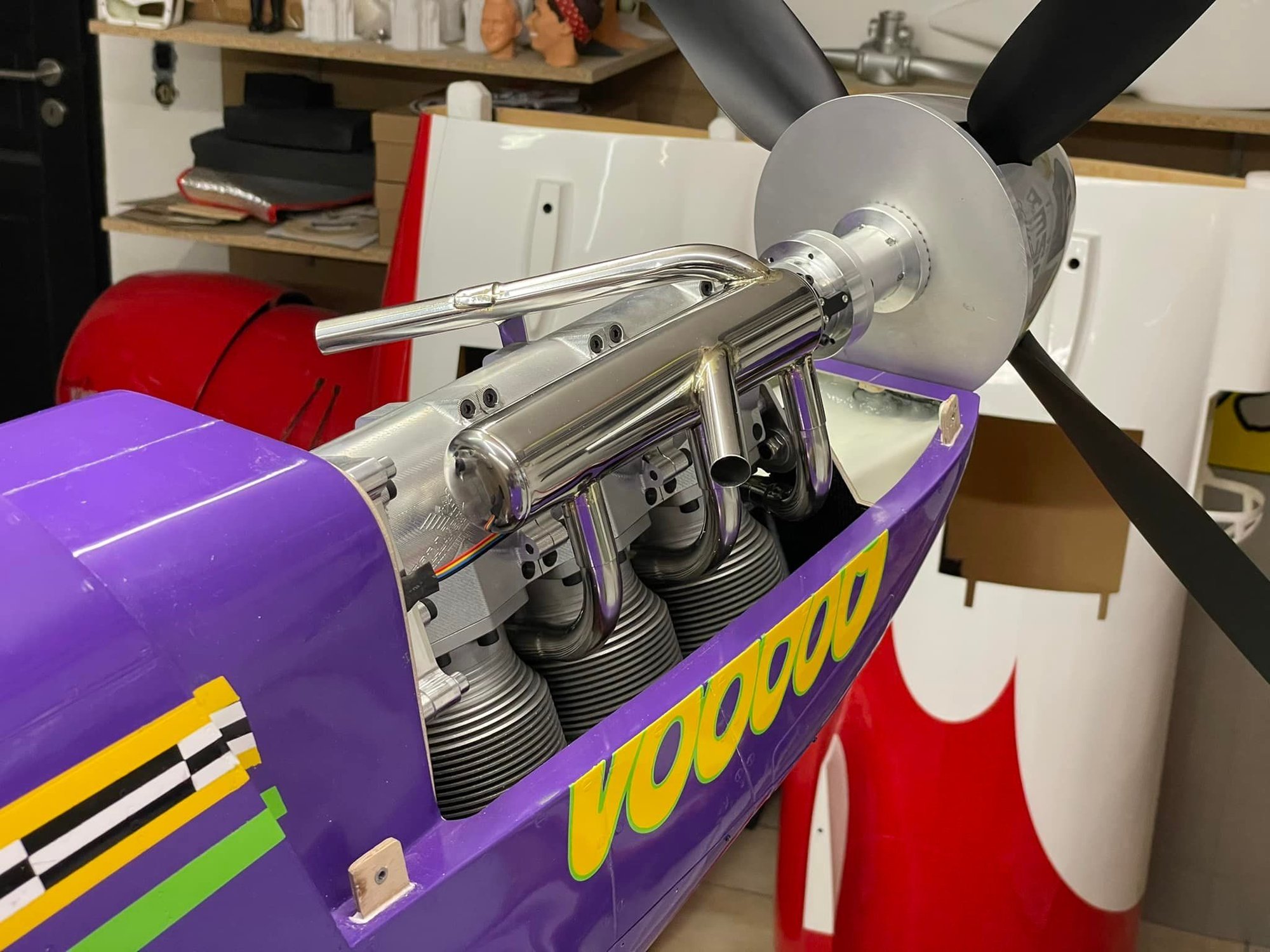 CARF P51 Voodoo RENO Racer powererd by a KOLM 230 3cyl. inline - Page 3 ...