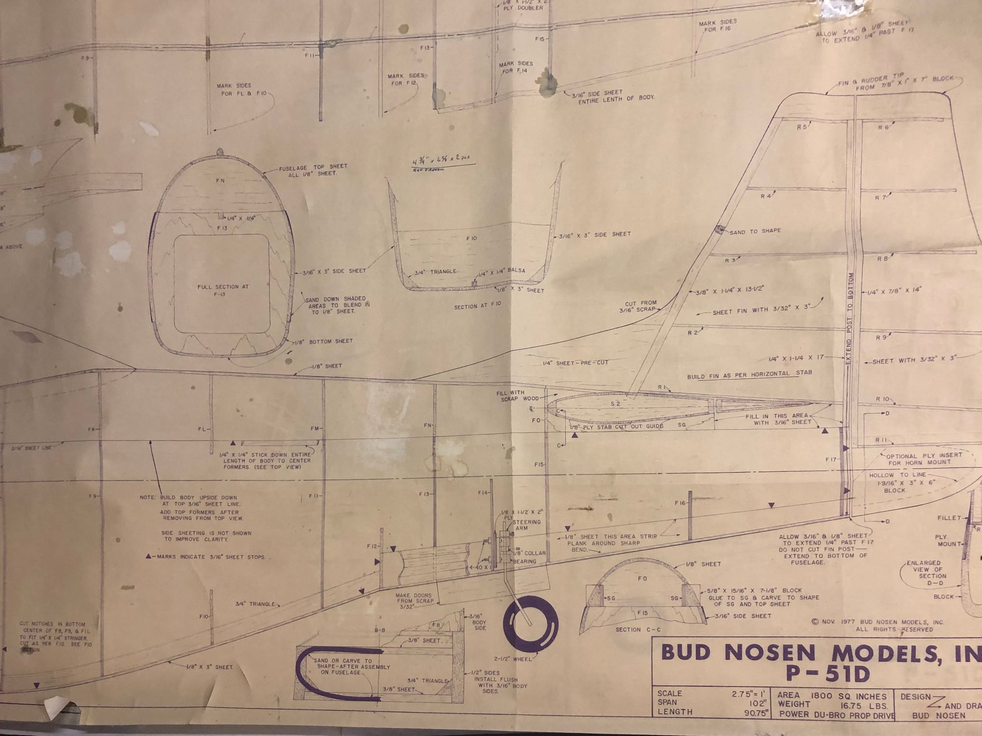 Bud Nosen P-51 plans - RCU Forums