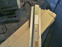 Here I have the 3/4" x 2" block of balsa with basswood screwed to a 2x4",and locked in a vice to hold everything firm. This allows me to use long and controlled strokes with 60-80 grit sanding bar. There's also some scrap veneers or scarap balsa sheets shimmed between the basswood platform and the 2x4" to keep it from budging.  