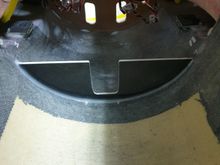 The "wall" to retain the front main tank.