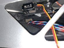 View inside wing toward servo 