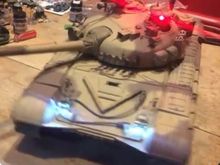 LegoDEI IR receiver installed on HL 6.0 T72 receiving a hit. It is tied into the rear tail light port of the system so it flashes with the headlights. Hard to not see it take a hit. 