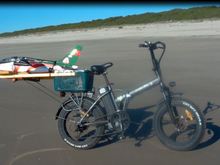 Keeping warm while pedaling.