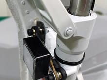 Left gear leg linkage installed