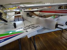 My Galaxy Models Mystic. I was able to hinge the tail surfaces during a quiet spell!