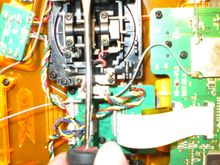 bend tap up from ratchet teeth