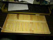 Aileron parts ready for assembly