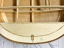 Cut pieces to fill in the stern area flat.