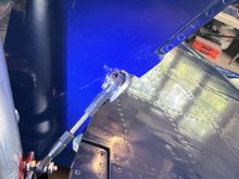 The door ball joint actually needs to  sit BELOW the surface of the sub door so the bracket bonds to the outside surface of the door leaving about 1mm of needed clearance. . . .  .