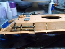 Brass rack and the barrel cleaning tube removed just the support left.