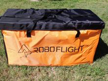 Bag can be use for 2 wing or small drone and well padded to protect you wings to and from the flying field.  Nylon grabs and shoulder strap included along with padding for a custom fit.