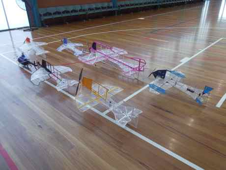 Some of my fleet from small to Giant as almost 6' long Pinky.