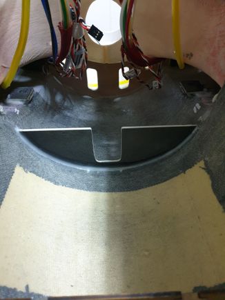 The "wall" to retain the front main tank.