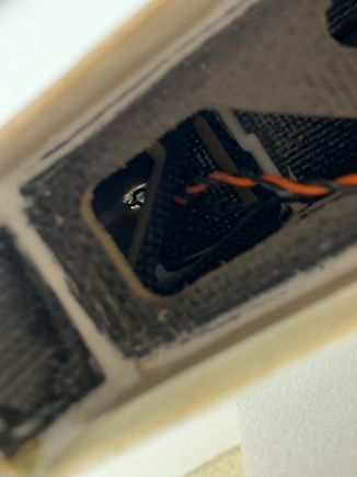 Inside view of attached light