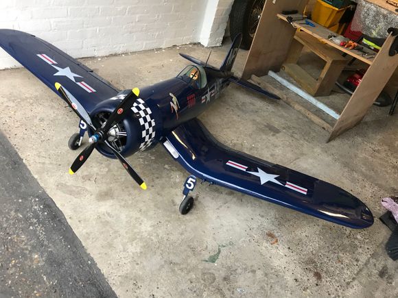 Had this ARTF sitting for about 4 yrs above my wardrobe lol just decided to finish it ASP 400 radial Biela prop 4 blade , all metal gear 15kg high torque servos , anyone fitted Robert 148 retracts to this model as these are sloppy and crap please let me know :)