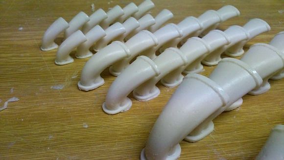 detailed Allison exhaust stacks in 3 sizes.