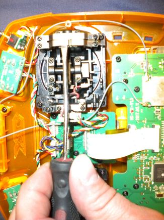 bend tap up from ratchet teeth