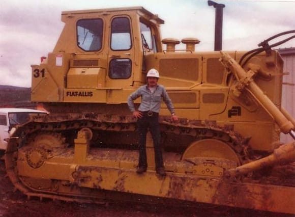 Ed at his real job. He got sent all over the north west to repair heavy equipment.