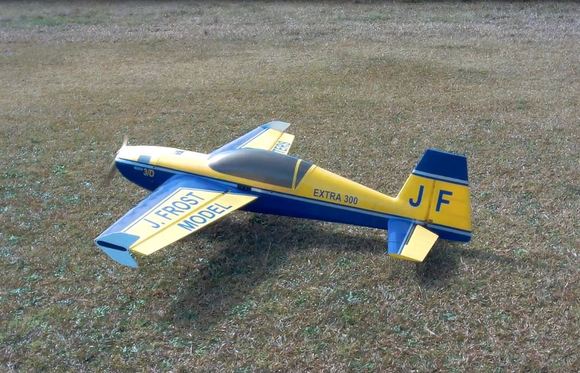 Eflite360 on 12S  powered Extra with 16.5kilo of pull on 26x10, pretty good for 9kg model.