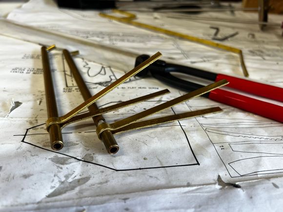 I created two at the same time, and bent them at the same time, so they would be identical.