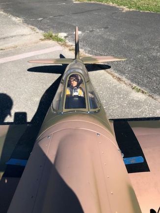 Scale pilot and radar ranging gunsite