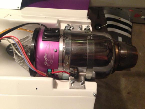 JetCat P80SE with cover removed.