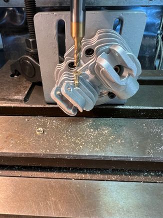 Machining off the tightening flanges