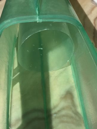 Inside with ducting, not installed