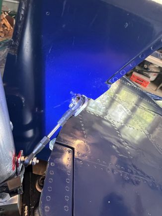 The door ball joint actually needs to  sit BELOW the surface of the sub door so the bracket bonds to the outside surface of the door leaving about 1mm of needed clearance. . . .  .