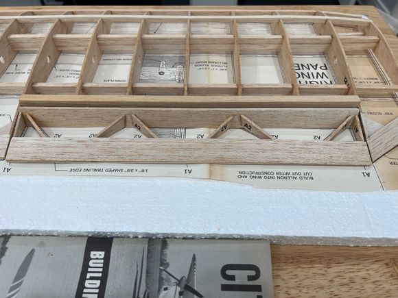 Aileron cut from wing